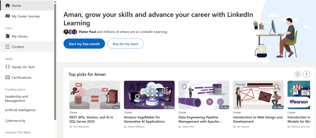 edx alternative Linkedin learning