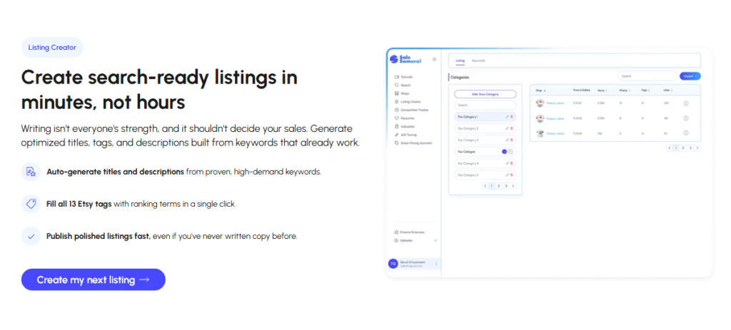 Sale Samurai Review [year]: Etsy Keyword Tool Tested - Couprix